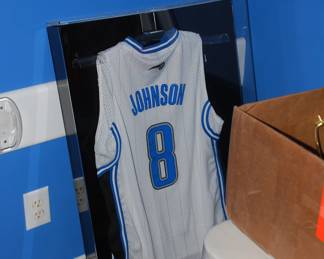 Framed Jersey, lightly signed