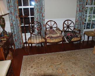 Wheel Back antique chairs