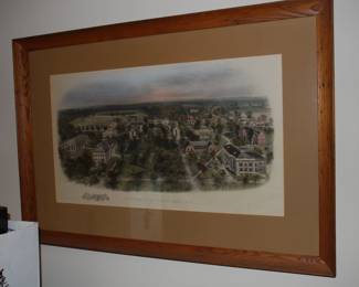 University Of North Carolina antique print