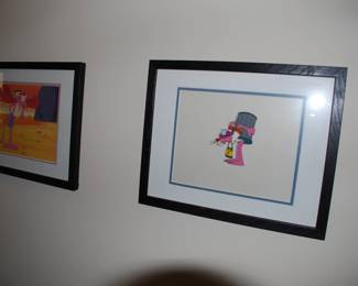 Cartoon cells framed-Pink Panther