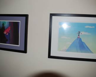 Cartoon cells framed- Pink Panther