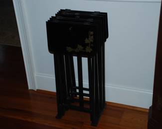 Black Lacquered Trays