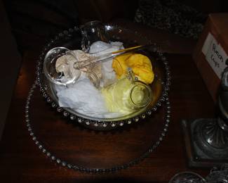 Candlewick Punch Bowl and cups