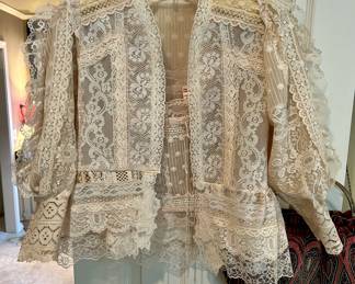 Vintage Lorrie Kabala lace top 