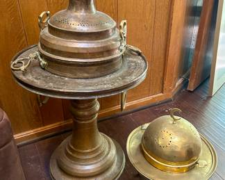Unique Large Middle Eastern Copper& Brass Braziers