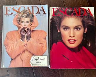 Neat vintage Escada fashion catalogs 