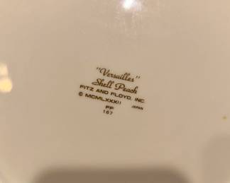 Fitz and Floyd “Shell Peach” dishes