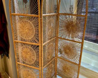 Very cool Boho Rattan Room Divider 