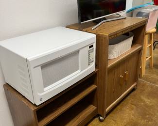 Shelf
Cart
Microwave 
Television 
All available for presale 