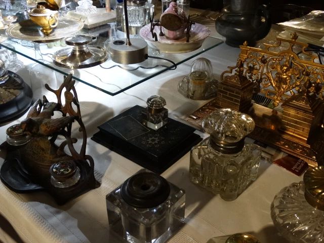 About 40 BIg & SmallOld & Not So w/ Seats, Singles Doubles, Figural and Whimsical ! Takes up half the Dining ROom table on 2 Levels!