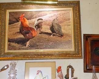 ALmost Photographic! Oil on Canvas "Cock Sure" By Jack Bryant