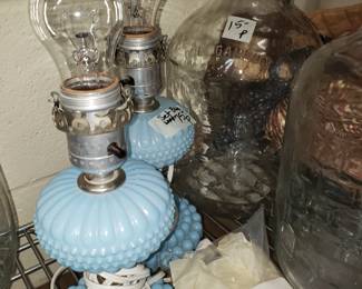 Blue Glass Lamps