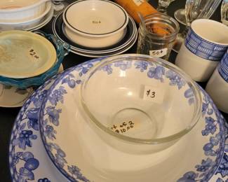 Serving ware, plates, dishes