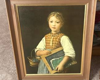 School Girl with Books - Albert Anker 