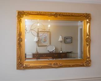 Mirror Purchase in the 1960's from Phillips and Bottorff Jewelry Store downtown Nashville on Church Street. Measures 52 1/2" x 38 1/2"
