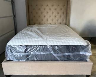 Just moved to garage from 2nd home — Recently purchased Queen Headboard measures 66 1/2" W x 66” H x 87 1/2 L — Recently purchased (ALMOST NEW) Queen Legendaire Mattress Family of Luxury Brands and Box Springs