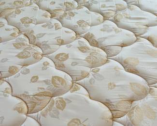 Same item as previous photo — ONE (1) of ONLY 1   Antique Jenny Lind Style 3/4 Style Bed with Custom Made 3/4 Mattress with Bunkie Board —  Footboard is 46 1/4” x overall length is 76 3/4". Headboard and Footboard is 37" tall