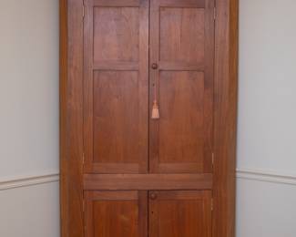 Handmade Walnut Corner Cupboard — Built by Mr Savage in Franklin, TN 
