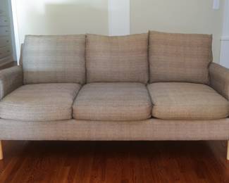 Couch and 2 Arm Chairs by Better by Design from Sprintz. A Smaller Arm Chair and Ottoman are also available. — Couch is 82” wide. Fabric is Hopsack Black