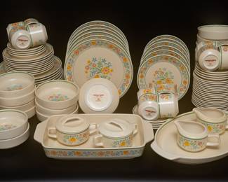 6 Piece Setting for 12 Persons. — Lennox Temper-ware Quakertown Stoneware Dinner Set