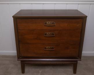 MCM Mid Century Modern 3-Drawer Chest 32 1/4 wide x 17” deep x 31 1/4” Tall