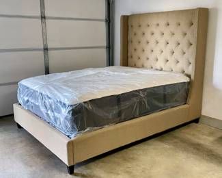 Just moved to garage from 2nd home — Recently purchased Queen Headboard measures 66 1/2" W x 66” H x 87 1/2 L — Recently purchased (ALMOST NEW) Queen Legendaire Mattress Family of Luxury Brands and Box Springs