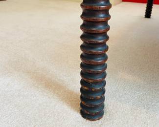 Same item as previous photo — ONE (1) of ONLY 1   Antique Jenny Lind Style 3/4 Style Bed with Custom Made 3/4 Mattress with Bunkie Board —  Footboard is 46 1/4” x overall length is 76 3/4". Headboard and Footboard is 37" tall