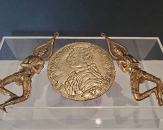 Lot # : 350s - Two vintage brass Thai can opener with large
