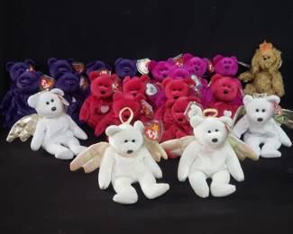 Lot # : 446 - 22 TY Beanie Babies plush bears
