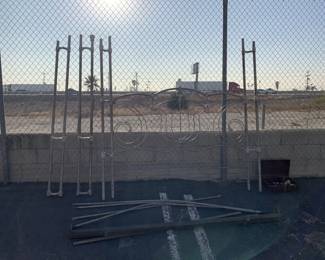 Lot # : 450f - Antique replica metal bed frame 78"h. x 80”l.
