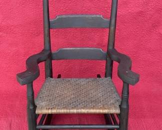 Lot # : 350z - Antique wood rocking chair
