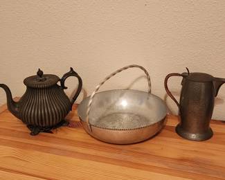 Lot # : 477d - James Dixon & Sons antique pewter, aluminum bowl
