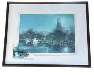 Lot # : 377z - Framed signed Tom Lynch "Summers End" painting
