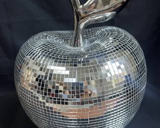 Lot # : 425v - Large disco ball apple figurine
