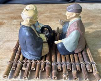 Lot # : 334z - Vintage Japanese hand painted ceramic figurine
