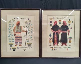 Lot # : 353 - Pair of vintage Carlos Merida prints
