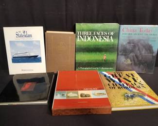 Lot # : 309 - Box of books, one signed
