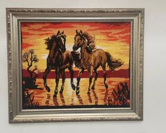 Lot # : 139 - Framed needlepoint
