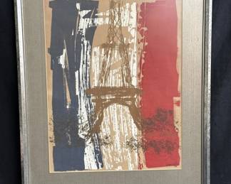 Lot # : 40 - Signed, framed screen print on rag paper
