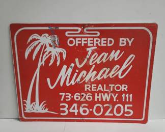 Lot # : 142 - Vintage metal sign
