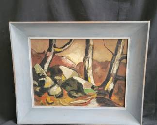 Lot # : 435 - Oil painting on board initial-signed W S
