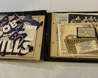 Lot # : 299f - 1940’s Scrapbook of country western musicians & actors ephemera, autographs and pictures
