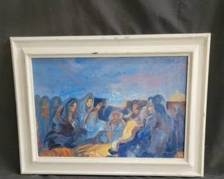 Lot # : 423 - Signed oil painting on canvas
