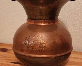 Lot # : 428d - Union Pacific Railroad copper weighted spittoon
