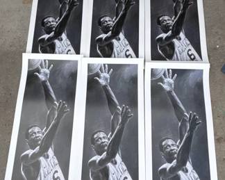 Lot # : 357z - 6 signed Stephen Holland Bill Russell lithographs

