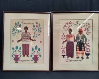 Lot # : 355 - Pair of vintage Carlos Merida prints
