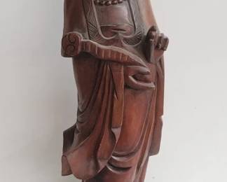 Lot # : 449 - Vintage carved wood Buddha
