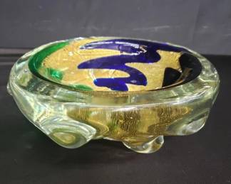 Lot # : 51 - Vintage Murano-style glass bowl
