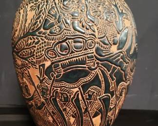 Lot # : 115 - Vintage Asian pottery vase
