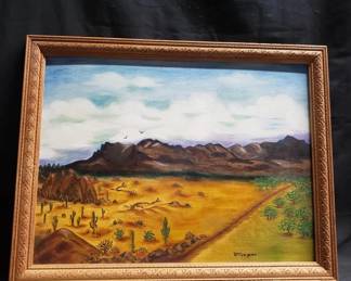 Lot # : 296 - D M Spurgson landscape oil/board

